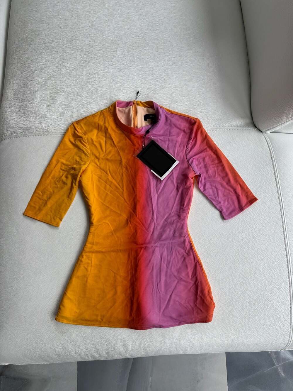 Designer Ellery Vitalism vibrant T-Shirt Sunset Ombre SIZE XS-0